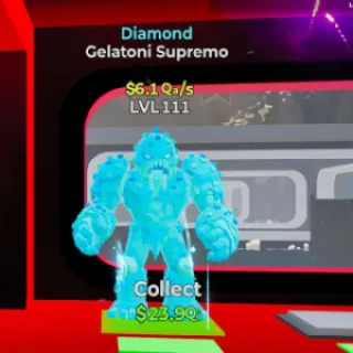 🔥 LVL 111 - Gelatoni Supremo Diamond $6.1Qa/s - Steal the Brainrot