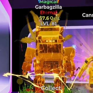 🔥 LVL 81 - Garbagzilla Magical 7.6Qa/s  Steal the Brainrot