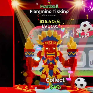 🔥 LVL 101 - Flammino Tikkino Football - $15.4Qa/s Steal the Brainrot