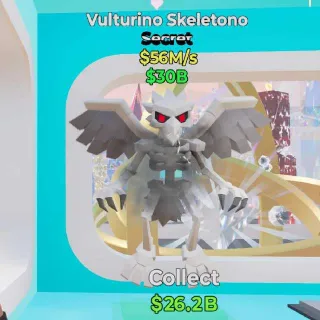 🔥 VULTURINO SKELETONO - Fortnite Steal the Brainrot Rare