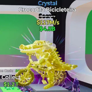 🔥 CROCODILA BICICLETEIRA CRYSTAL  Fortnite Steal The Brainrot Rare