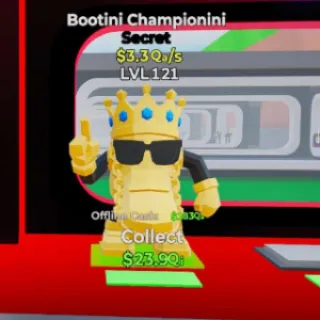 🔥 $3.3Qa/s - Bootini Championini - LVL 121 Steal the Brainrot