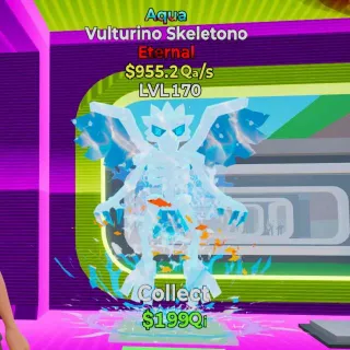 Vulturino Skeletono Aqua Brainrot