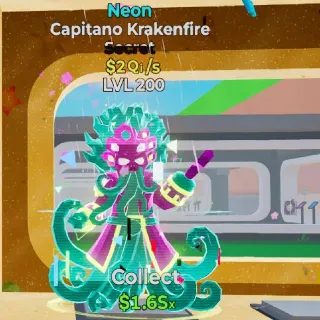 Capitano Krakenfire Neon Brainrot