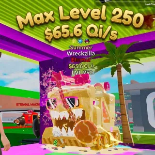 Wreckzilla Summer 3 Traits - $65.6Qi/s - Lvl 250 Brainrot
