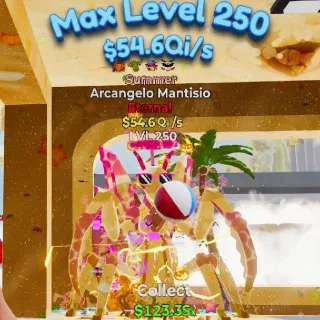 Arcangelo Mantisio 5 Traits - Lvl 250 - $54.6Qi/s Summer Brainrot