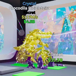 🔥 CROCODILA BICICLETEIRA CRYSTAL  Fortnite Steal The Brainrot Rare