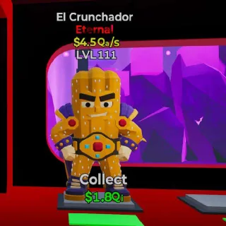 🔥 LVL 111 - El Crunchador - $4.5Qa/s Steal the Brainrot