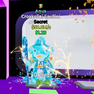 🔥 Croakolini Spellini Aqua Steal the Brainrot Rare