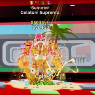 🔥 Gelatoni Supremo 4 Taits Lvl 150 Summer  Steal the Brainrot