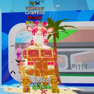 Giraffzilla Summer Lvl 250 - $60.4Qi/s - 2 Traits Brainrot