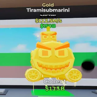 🔥 TIRAMISUBMARINI GOLD - Fortnite Steal the Brainrot Rare