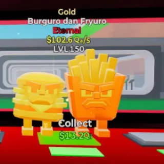 🔥 Burguro Dan Fryuro Gold Lvl 150  Brainrot