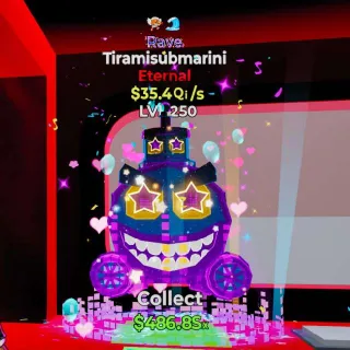 Tiramisubmarini Rave 2 Traits LVL 250