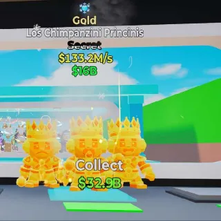 🔥 LOS CHIMPANZINI PRINCINIS GOLD  Steal the Brainrot Rare