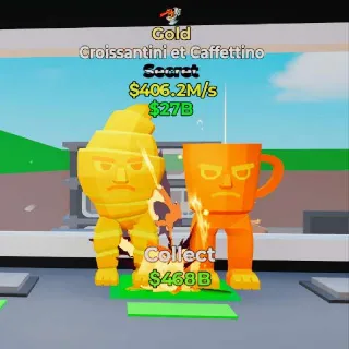 🔥 CROISSANTINI ET CAFFETTINO GOLD - Fortnite Steal the Brainrot Rare