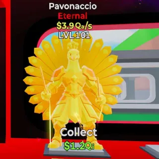 🔥  LVL 101 - Pavonaccio Gold - $3.9Qa/s Steal the Brainrot