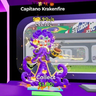 🔥 LVL 101 - Capitano Krakenfire - $13.9Qa/s Steal the Brainrot