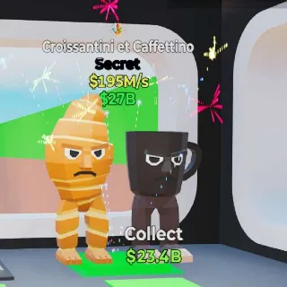 🔥 CROISSANTINI ET CAFFETTINO DEFAULT - Fortnite Steal the Brainrot Rare