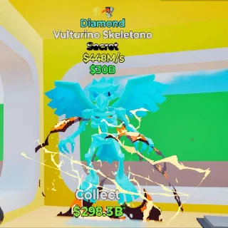 🔥 VULTURINO SKELETONO DIAMOND  - Fortnite Steal the Brainrot Rare