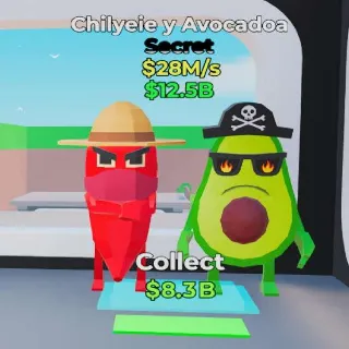🔥 CHILYEIE Y AVOCADOA Fortnite Steal The Brainrot Rare