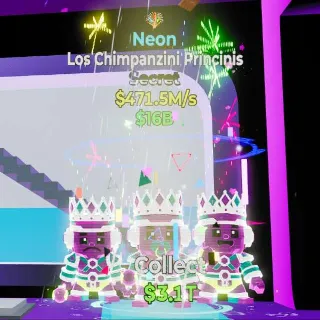 🔥 Los Chimpanzini Kingini Neon Steal the Brainrot
