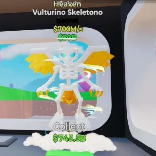 🔥 VULTURINO SKELETONO HEAVEN Steal The Brainrot Rare