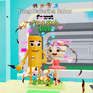 🔥 TUNG BALLERINA SAHUR DEFAULT - 4 Traits - Fortnite Steal the Brainrot Rare