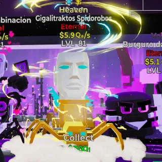 🔥 LVL 81 Gigalitraktos Spidorobos $5.9Qa/s  2 Traits Steal the Brainrot