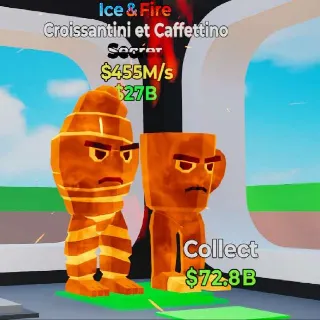 🔥 CROISSANTINI ET CAFFETTINO ICE&FIRE - Fortnite Steal the Brainrot Rare