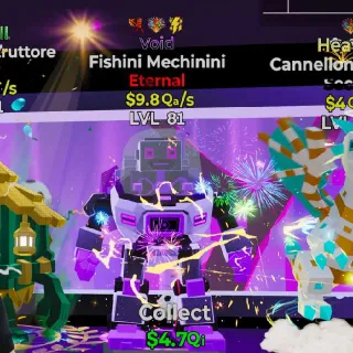 🔥 LVL 81 - Fishini Mechinini $9.8Qa/s LV81 Void Brainrot