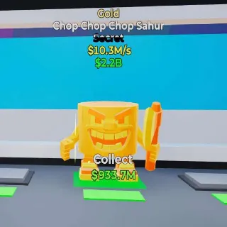 🔥 Chop Chop Chop Sahur GOLD - Fortnite Steal the Brainrot Rare