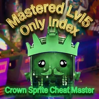 Crown Sprite Cheat Master Mastered Lvl5 - INDEX ONLY / READ CAREFULLY