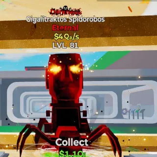🔥 Gigalitraktos Spidorobos Darkness LVL 81  4Qa/s Steal the Brainrot