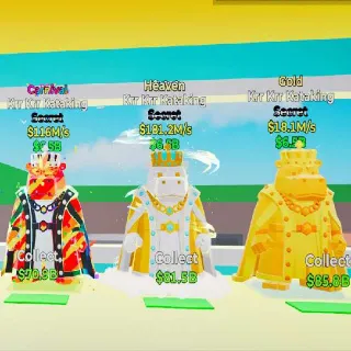 🔥 BUNDLE Krr Krr Kataking Carnival /Heaven / Gold - Fortnite Steal the Brainrot Rare