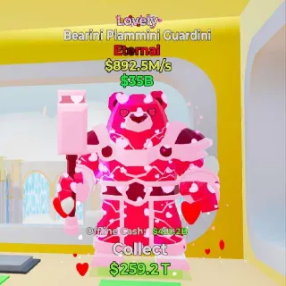 🔥 BEARINI PLAMMINI GUARDINI LOVELY - Fortnite Steal the Brainrot Rare