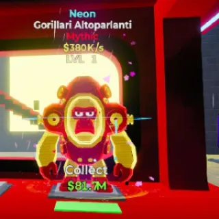 🔥 Gorillari Altoparlanti Neon Steal the Brainrot