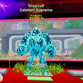 🔥 LVL 101 - Gelatoni Supremo  Magical $14Qa/s - Steal the Brainrot
