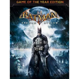 Batman: Arkham Asylum Game of the Year Edition Key Global