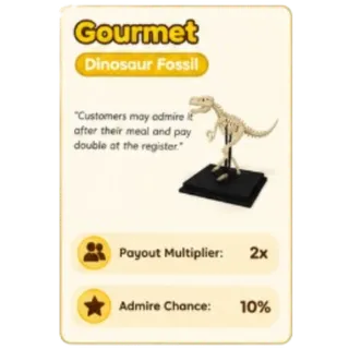 Run A Restaurant Dinosaur fossil