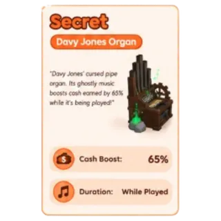 Run A Restaurant Davy Jones Organ