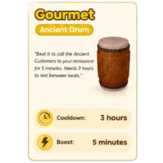 Run A Restaurant Ancient Drum