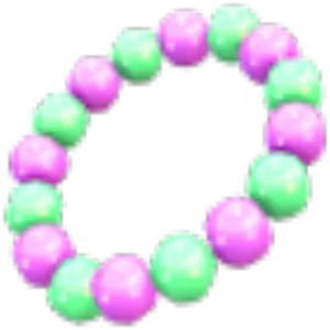 Purple & Green Beads