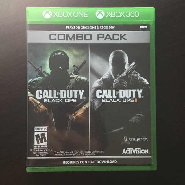 call of duty black ops 1 & 2 combo pack xbox one