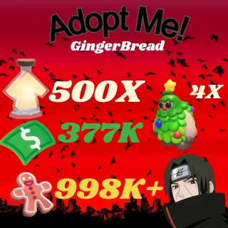 BUCKS AND AGE UP POTIONS GingerBread -ADOPT ME