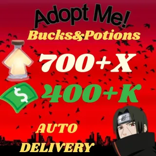 BUCKS AND AGE UP POTIONS  -ADOPT ME