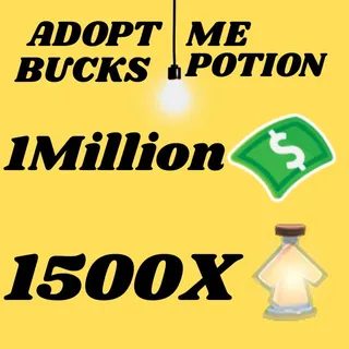 BUCKS AND AGE UP POTIONS  -ADOPT ME
