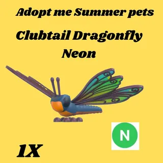 clubtail dragonfly 1x neon- Adopt me