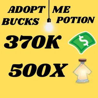 BUCKS AND AGE UP POTIONS  -ADOPT ME