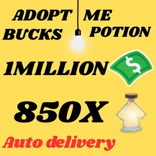 BUCKS AND AGE UP POTIONS  -ADOPT ME